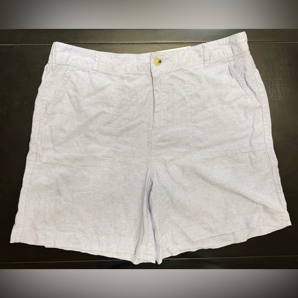 Liz Claiborne Light Gray Men's Flat Front Shorts